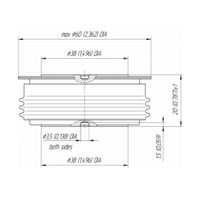 Diode de récupération standard D143-800-24 800A 2400V | Redresseur Press-Pack pour le contrôle de puissance industriel