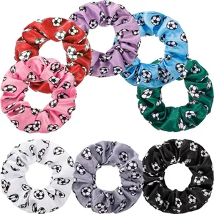 2022 Europa y América patrón deportivo lazo para el cabello bandas para el cabello baloncesto voleibol fútbol <span class=keywords><strong>pelo</strong></span> Scrunchies para el <span class=keywords><strong>Deporte</strong></span> - Product Image 2