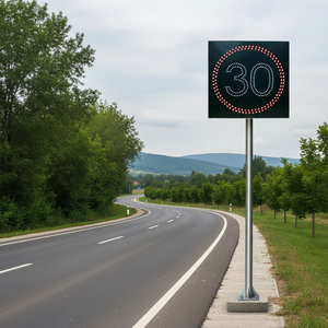 Señal de Límite de Velocidad LED Eléctrica de 60 x 60 cm, Señal de Advertencia de Tráfico Reflectante de Acero para Uso en Carreteras - Product Image 3