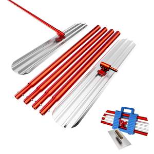 Espátula para Concreto DB Bull Float, 48'' x 8'', Aleación de Magnesio y Aluminio, Roja, con 4 Asas, Modelo D0100HABUPY - Product Image 1