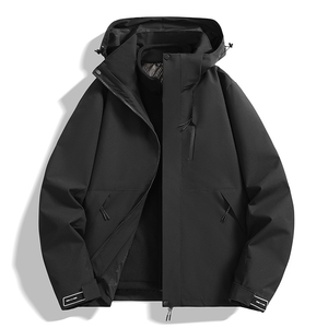 <span class=keywords><strong>Parka</strong></span> d'extérieur unisexe détachable coupe-vent <span class=keywords><strong>imperméable</strong></span> et <span class=keywords><strong>chaude</strong></span> en polaire pour hommes et femmes ensemble trois pièces tout-en-un pour la <span class=keywords><strong>randonnée</strong></span> - Product Image 6