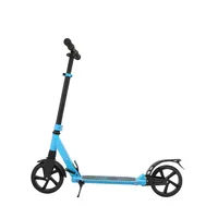 Scooter dublê dobrável de alumínio, para adulto, roda de pu, rodas grandes, chute scooter