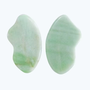 Plaque de massage en jade aventurine verte naturelle pour les yeux et le visage - Product Image 2