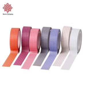 Cintas Decorativas de Cuadros y Washi de Color Sólido para Álbumes Hechos a Mano, Venta al por Mayor con Logotipo Personalizado - Product Image 3