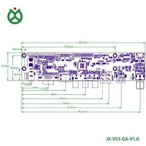 Sicherheitsüberwachungs-LCD-LVDS-Steuerplatine JX/OEM mit Weitspannungsbereich 9~24V, Full HD 1920x1080, VGA-, USB- und AV-Eingang, unterstützt PAL/NTSC/SECAM - Product Image 5