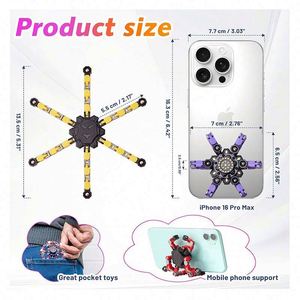 Spinner Sensorial con Espectro de Arcoíris, 12 Modos LED, Juguete de Estimulación Sensorial, Batería Recargable y Estuche, Juguete Novedoso y Divertido para Autismo - Product Image 4