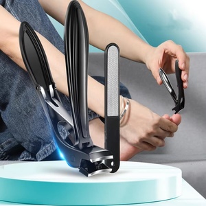 Coupe-<span class=keywords><strong>ongles</strong></span> à tête inclinée (lot de 2) avec récupérateur et lime à <span class=keywords><strong>ongles</strong></span>, <span class=keywords><strong>pour</strong></span> <span class=keywords><strong>ongles</strong></span> épais et grands, avec une large ouverture de mâchoire - Product Image 1