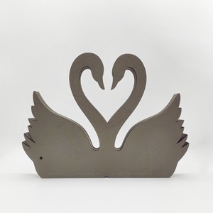 Decorazioni in <span class=keywords><strong>Legno</strong></span> Intagliato a Forma <span class=keywords><strong>di</strong></span> Cigno, Ornamenti Artigianali per la Casa, Cigno Multistrato Traforato con Luci - Product Image 6