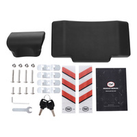 TCMT 45L Top Case en Aluminium, Boîte de Rangement Arrière, Coffre Compatible avec Harley Yamaha BMW Honda, Pièces Universelles pour Moto