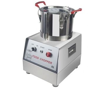 High Quality Silver Stainless Steel 7L Capacity Commercial Electric Food Processor 750W Motor Home Use <b>Vegetable</b> Fruit - Product Image 1