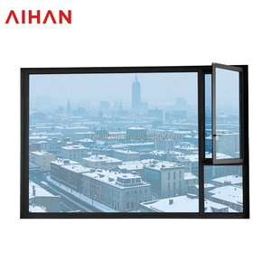 Aihan chứng nhận bão bằng chứng tác động nhôm đôi men casement Windows Swing mở phong cách - Product Image 1