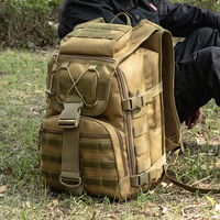 Sac à dos tactique unisexe de grande capacité Sac à dos extérieur étanche avec doublure en polyester pour le camping et la chasse