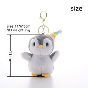 Adorable Mini Plush Keychain -Penguin Stuffed Animal Kawaii Doll Machine Figurine Party Favor <b>Gift</b> - Product Image 4