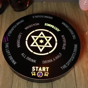 Barre électronique créative KTV Divertissement Roue de jeu à boire <span class=keywords><strong>Roulette</strong></span> de jeu en acrylique rechargeable éclairée par LED - Product Image 3