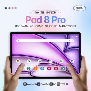 แท็บเล็ต11 "สำหรับเด็กดีไซน์บางโลหะ16 + 1TB จัดเก็บข้อมูล8800MAH แอนดรอยด์ MTK Processor-สำหรับธุรกิจหรือการศึกษา - Product Image 6