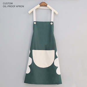 Delantales de Cocina de Lona de Algodón para Mujer, Suministro de Fábrica, Delantal de Moda para Estilistas, Restaurantes, Bares, Cafeterías, Impresión de Logotipo, Venta al por Mayor - Product Image 4