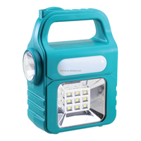 Kit d'éclairage solaire portable ELETREE avec panneau solaire 6V 3W, deux ampoules LED, lampe torche et chargeur USB