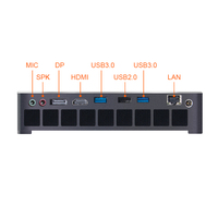 I3 Mini Pc Desktop Computer All Aluminum Fanless Thin Client Industrial Router Computer Pc System Unite Desktops