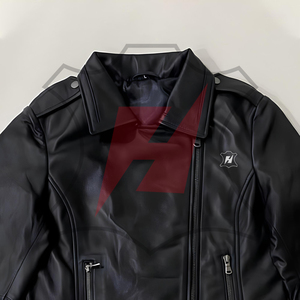 Nouvelle arrivée Veste en cuir véritable de qualité supérieure pour femmes Style décontracté avec fermeture éclair Vestes en cuir pour femmes - Product Image 3