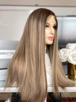 Perruque Sheitel SHY, couleur brun clair, cheveux humains naturels, dessus en dentelle, finition Sheitel de qualité supérieure, distributeur, vente en gros, OEM, ODM