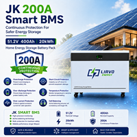 Batería LiFePO4 de 48V 20kWh, Paquetes de Baterías Recargables, Batería Solar Lifepo4, Paquete de Baterías Lifepo4 de 51.2v, Batería para Inversor