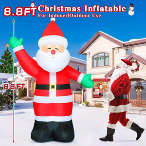 GOOSH Inflable al aire libre Navidad <span class=keywords><strong>Santa</strong></span> Decoraciones para festivales y fiestas Inflable <span class=keywords><strong>Santa</strong></span> <span class=keywords><strong>Claus</strong></span> - Product Image 2
