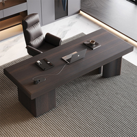 Juego de Escritorio y Silla de Oficina de Madera Pequeño y Lujoso con Almacenamiento, Diseño Moderno, Ecológico y Duradero, Muebles para Oficina en Casa