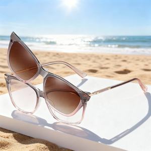 نظارات شمسية نسائية متينة من مادة TR90 مع مشبك مغناطيسي، نظارات فاخرة عالية الجودة مستقطبة للقيادة 2 في 1 مضادة للضوء الأزرق لطول النظر 2026 - Product Image 1