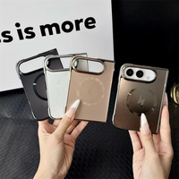 Étui de téléphone magnétique ultra fin AG mat effet peau pour iPhone DUO Ultra 18 Fold 18ultra, coque rigide en PC plaqué, antichoc, Fundas