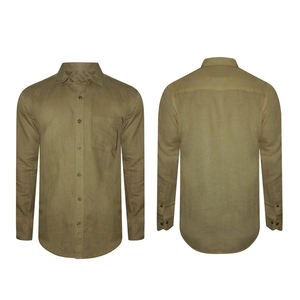 เสื้อเชิ้ตทำงานผู้ชายแบบลำลอง คอตั้ง ผ้าซาติน ระบายอากาศ แห้งเร็ว แขนยาว สั่งตัดได้ - Product Image 6