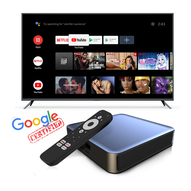 New Product Dcolor GD2 Google Certified 4K HDR 5G Dual-band WiFi 2GB+32GB TV Box With With High Quality