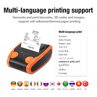 Imprimante mobile 58 mm (2 pouces), imprimante POS, imprimante thermique portable mini Bluetooth, système de facturation POS pour restaurant
