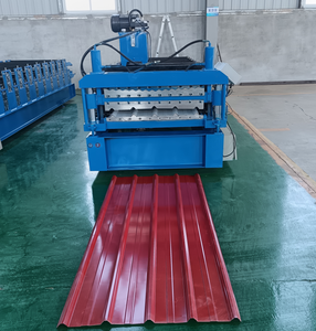 Roof Use Double Layer Roofing <b>Sheet</b> Roll Forming Machine Corrugated Trapezoidal Steel Roof <b>Tile</b> Making Machine Price - Product Image 2