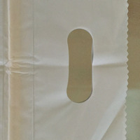 Cordon de traction souple blanc poignée découpée produits de soins maternels transporter shopping plastique magasin de détail poly-sac