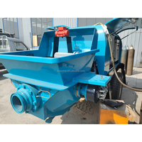 Pompe à béton portable à moteur essence série HBT80, productivité 80m/h, pour usage en construction, transfert de ciment et de mortier