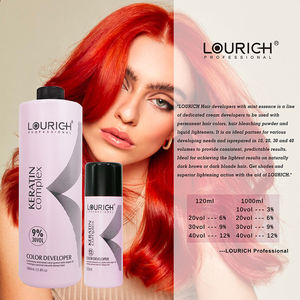 Despigmentante para el Cabello con Esencia de Menta de Calidad Estable, Venta al por Mayor de Fábrica LOURICH, Máximo Rendimiento del Color, 10vol 20vol 30vol 40vol - Product Image 3
