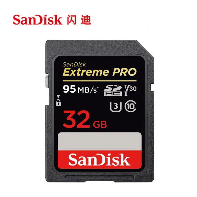 Per Sandisk Extreme PRO ad alta velocità sd card 32GB 64GB 128GB Memory Card 256GB U3 V30 Class10 SDXC SDHC per fotocamera