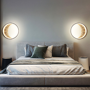 Starry Sky <strong>Room</strong> Decorative <strong>Lights</strong> Indoor <strong>Light</strong> <strong>LED</strong> Modern Art Wall Lamp Moon Modeling Star Decorative Moon Lamp - Product Image 5