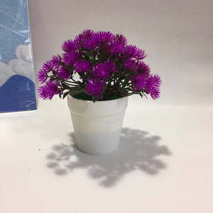Bonsái de Hortensia Artificial Qi Xing de 18 cm, Color Azul Púrpura, Plástico, Planta Decorativa para Interiores - Product Image 2