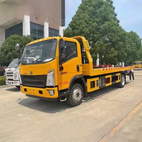 Truk derek Sinotruk HOWO 4x2 4ton terlaris truk penarik Flatbed