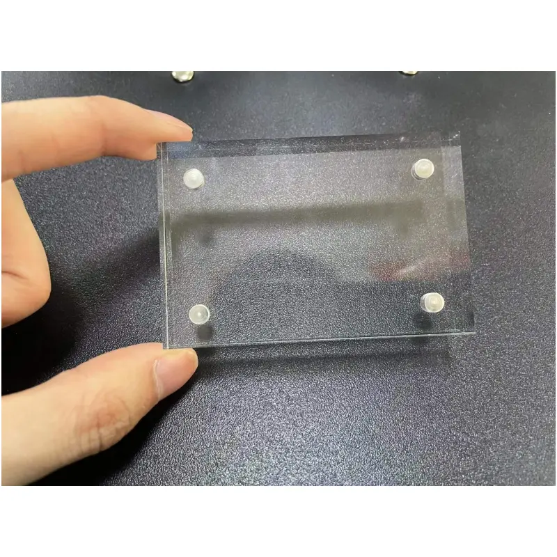 Cadre Photo magnétique sans cadre en acrylique transparent