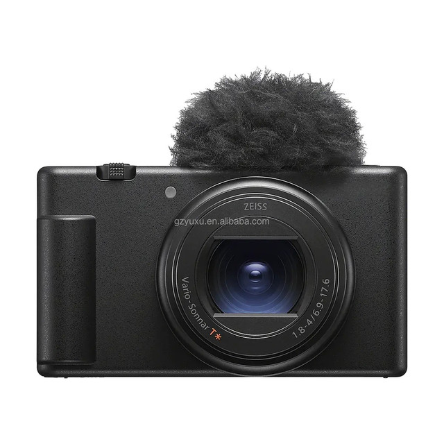 Used ZV-1 II Black Digital Vlog Camera 20.1MP 1-inch Exmor RS CMOS Sensor 4K Video Fast Hybrid AF Real-Time Eye AF Built-in Mic