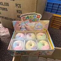 Jouet anti-stress en forme de patte de chat, donut croustillant et moelleux, coloré, cadeau promotionnel en gros