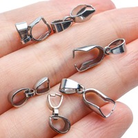 10 pièces de fermoirs à pince en acier inoxydable pour breloques, perles et pendentifs, composants de connexion pour la fabrication de colliers et de bijoux DIY