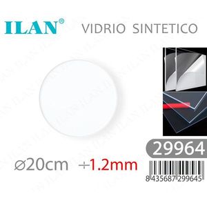 Lastra Rotonda in Vetro Sintetico Ilan, Diametro 20 Cm, Spessore 1,2 Mm, per Esposizione e Protezione - Product Image 3