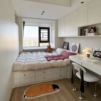 Armoire de chambre moderne en bois réglable pour enfants avec bureau intégré et rangement pour l'apprentissage à domicile, idéale pour les chambres d'enfants et l'utilisation hôtelière