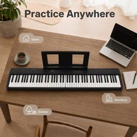 Piano numérique pliable Beisite S-280 à 88 touches, clavier semi-lesté portable pour la pratique à domicile, les voyages et les performances