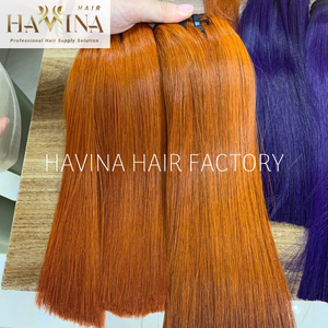 Perruque et mèches de cheveux humains vietnamiens, couleur OEM, cheveux raides, vente en gros, couleur personnalisée, sans produits chimiques, fabrication de perruques - Product Image 5