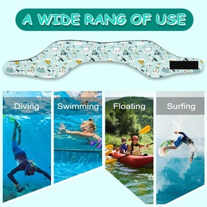 Wholesale Adjustable Swimming Headband <b>Hat</b> for Kids Adults Children Neoprene Swimmers Waterproof Ear Hair <b>Band</b> Men Women - Product Image 5