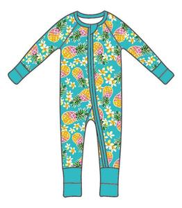 Qingli ODM Custom Factory Printed Pajamas for Kids Summer Romper for Boys and Girls Bamboo Knitted Jumpsuit - Product Image 1